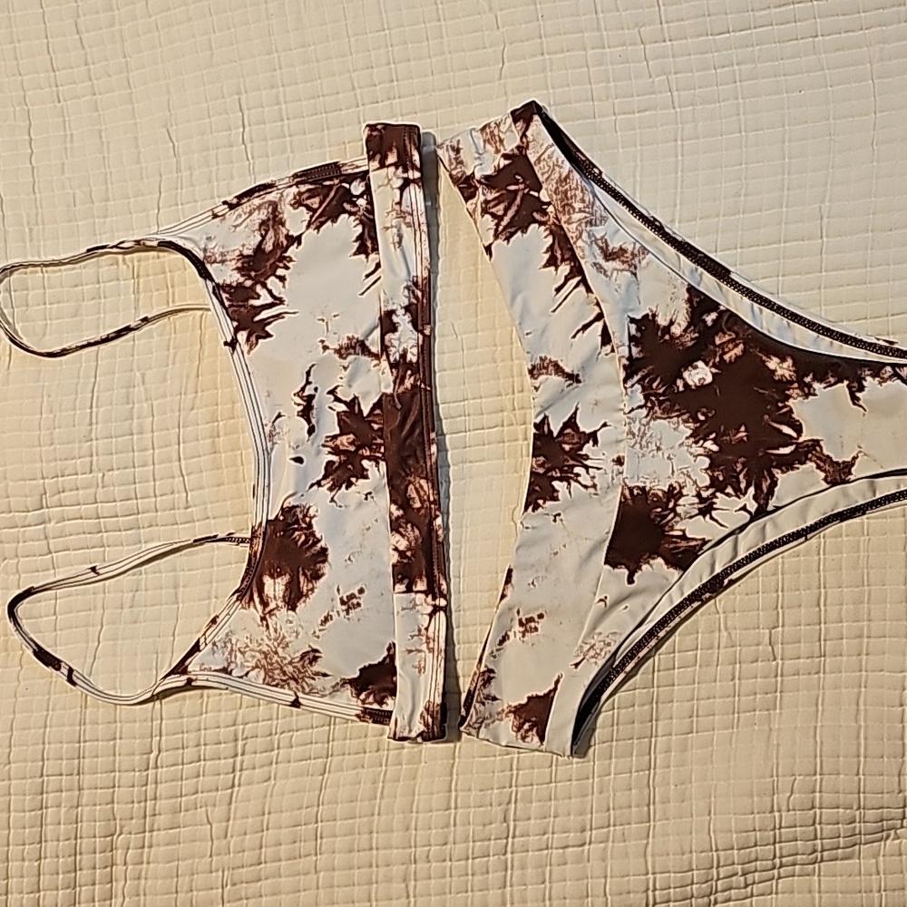 SheIn Women's TieDye Bikini Set